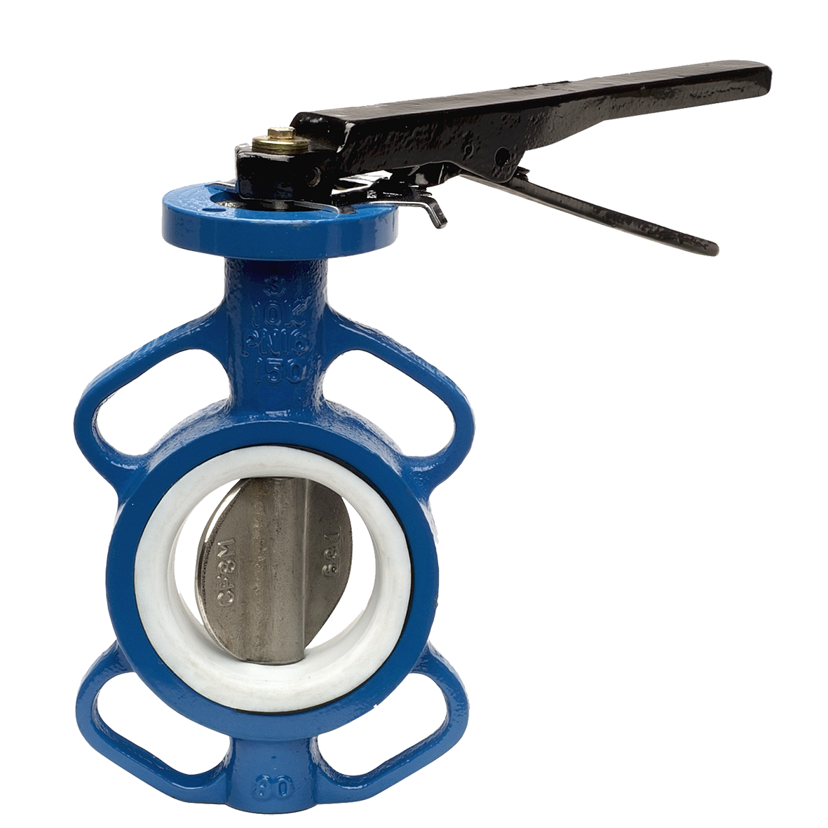 Wafer PTFE Lined Butterfly Valve