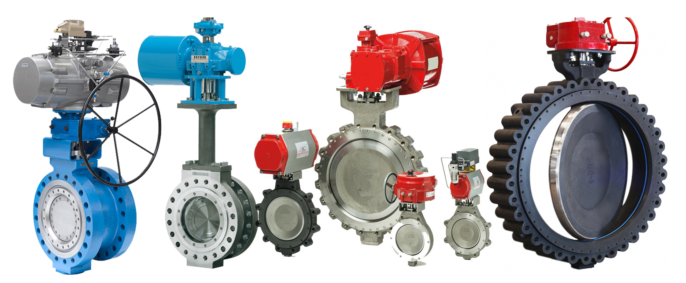 Double offset high performance butterfly valve wafer and flange type with gear
