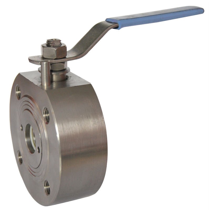 2in wafer type ball valve cf8m body handle operated