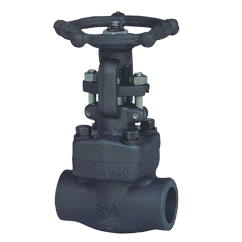 Bolted bonnet forged steel gate valve SW end connection
