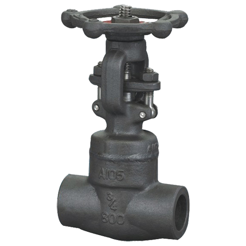 Welded bonnet forged steel gate valve threaded end connection