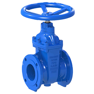 non-rising stem resilient seated casting iron gate valve 6in 150lb flanged end with handwheel