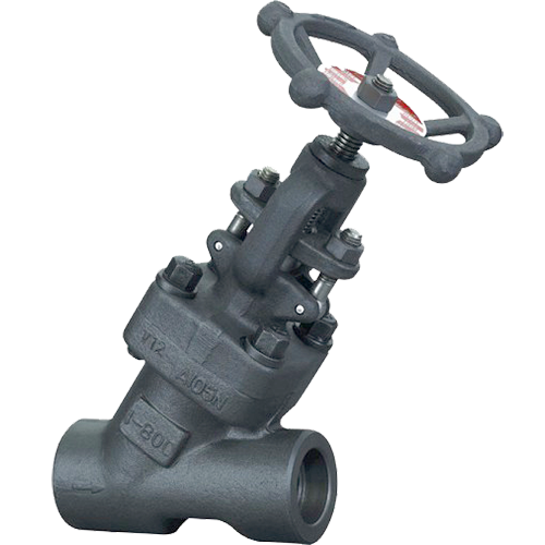 Y type forged steel 2in 800lb globe valve threaded end