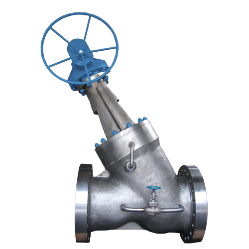 api cast steel Y globe valve 12in 600lb flanged end with gear operator
