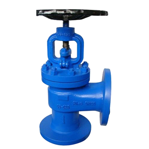 casting iron angle globe valve 4in 150lb with flange end