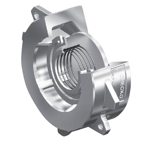 spring loading wafer type check valve 3inch 150lb satinless steel